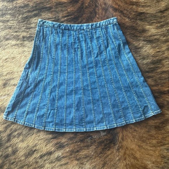 Vintage Talbots Y2K Denim Skirt - Picture 2 of 4